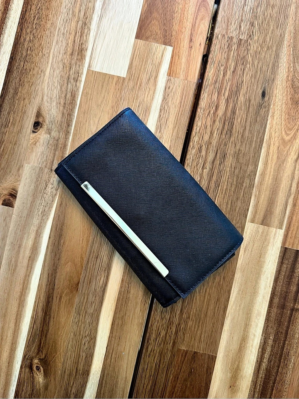 BP. Black Clutch Wristlet